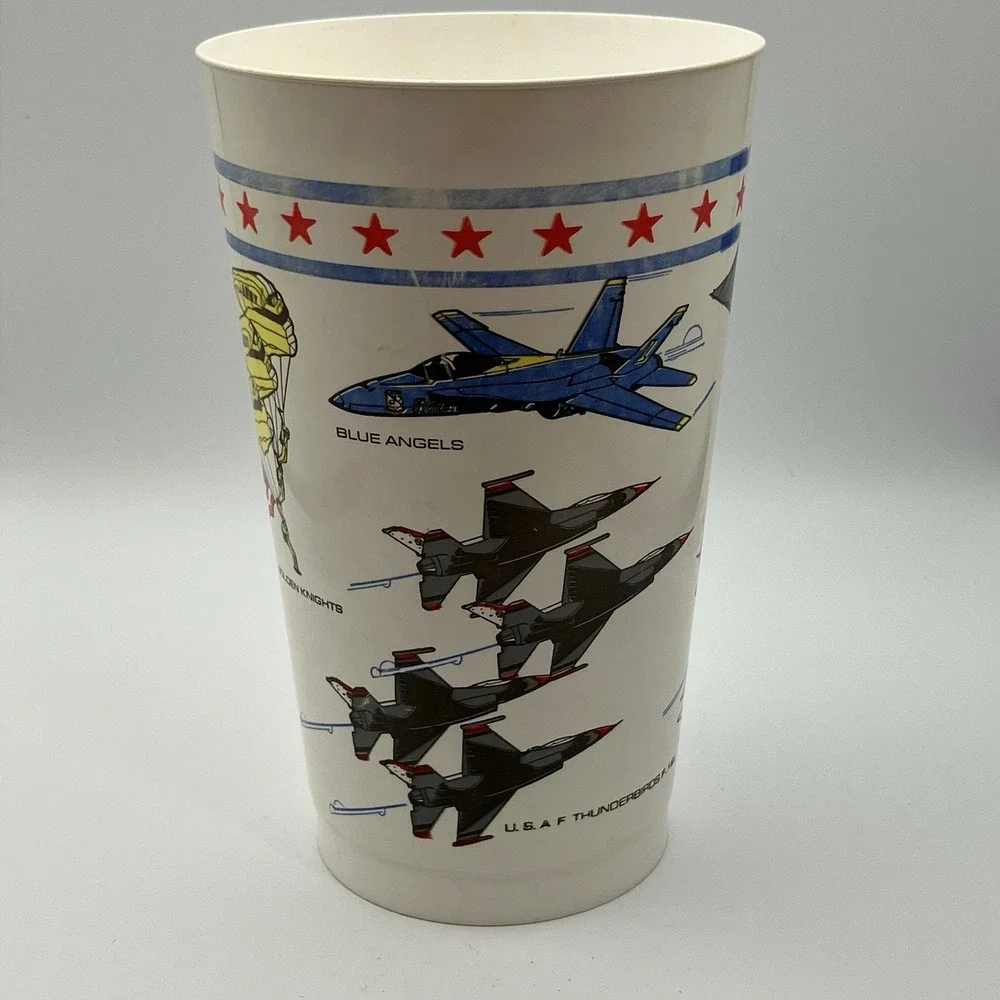 3 - Vintage US Air Show Souvenir Cups / Plastic /‎ USA The Collectibles / Canada